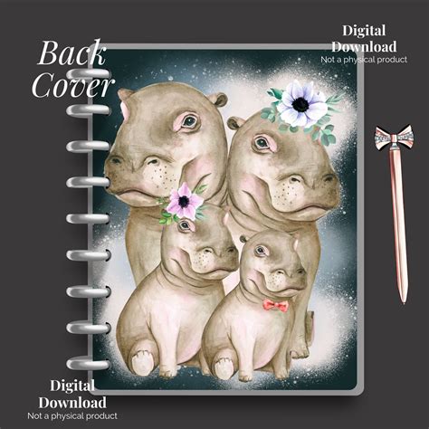 Hippo A Color Your Cover Journal PDF