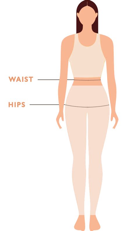 Hips And Waist Measurement Chart