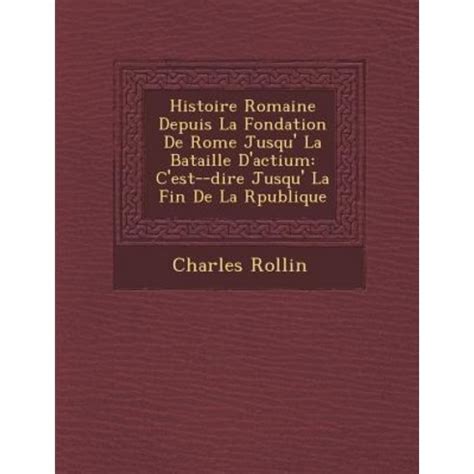 Histoire de La Po Sie Latine Jusqu La Fin de La R Publique PDF