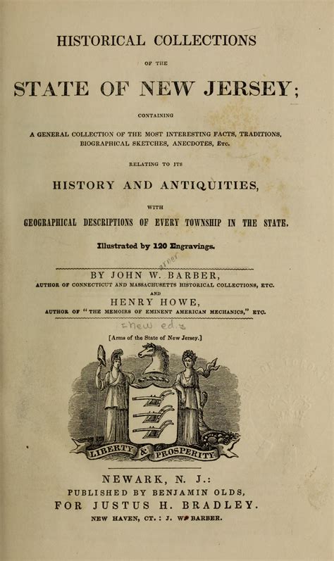 Historical Collections of the State of New Jersey Containing a General Collection of the Most Intere Doc