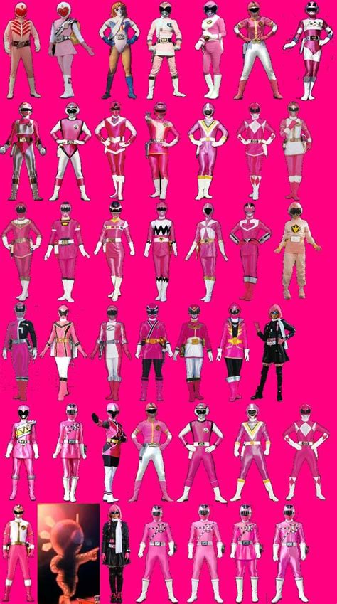 Historical Evolution of Sentai Pink