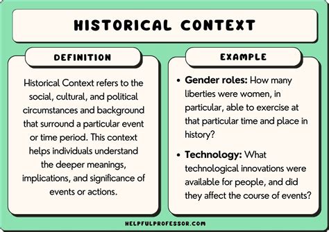 Historical and Cultural Contexts