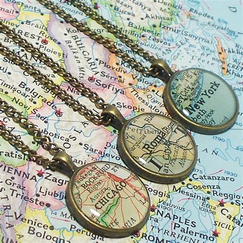 History and Evolution of Map Jewelry