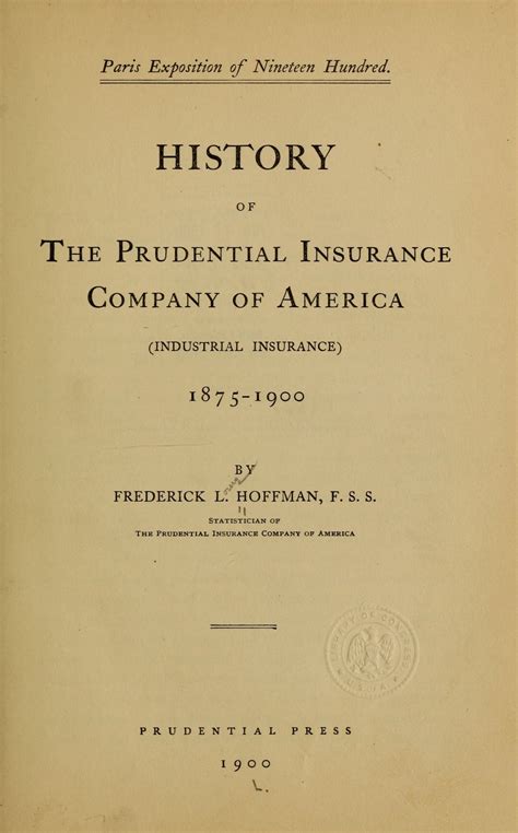 History and Evolution of Prudential Insurance Company of America