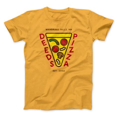 History of Deeds Pizza Shirts