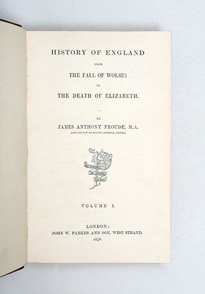 History of England from the Fall of Wolsey to the Death of Elizabeth Epub