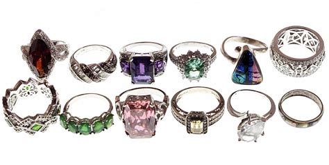 History of Sterling Silver Crystal Rings