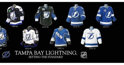 History of Tampa Bay Hockey Jerseys