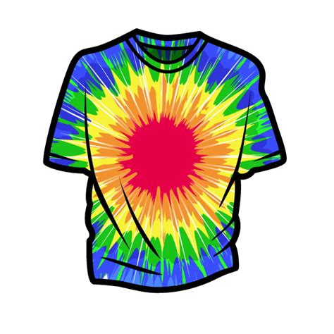 History of Tie Dye Shirt Clip Art