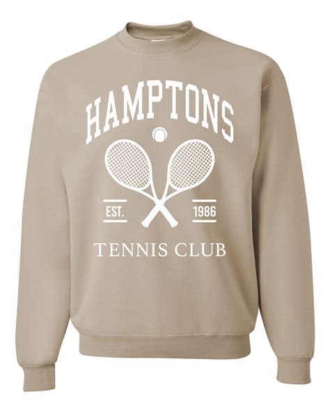 History of the Hamptons Tennis Club Sweatshirt