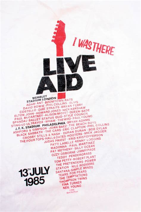 History of the Live Aid Shirt