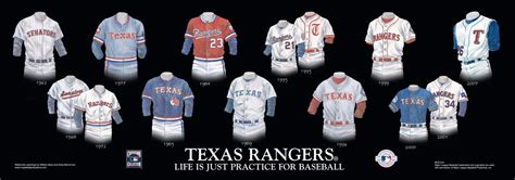 History of the Rangers Baseball Jersey