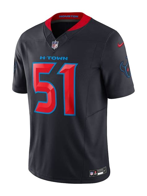 History of the Texans Color Rush Jersey