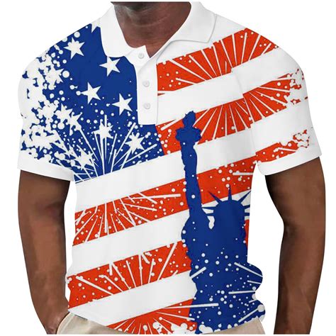 History of the USA Flag Polo Shirt