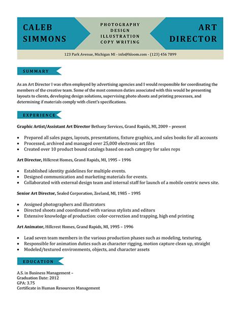 Hloom Resume Templates