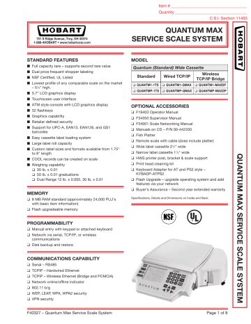 Hobart Quantum Max Manual Ebook PDF