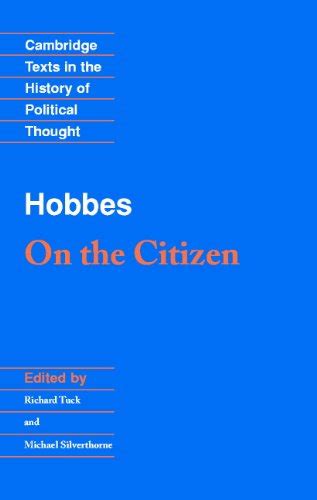 Hobbes On the Citizen Cambridge Texts in the History of Political Thought Kindle Editon