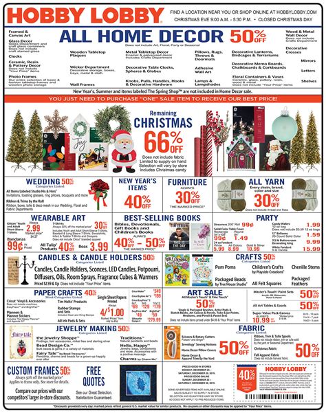 Hobby Lobby Weekly Ad