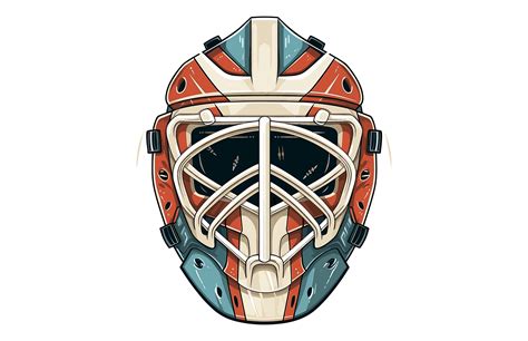 Hockey mask graphic: