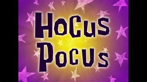 Hocus Pocus SpongeBob Title Card: A Magical Journey into the Depths of Imagination