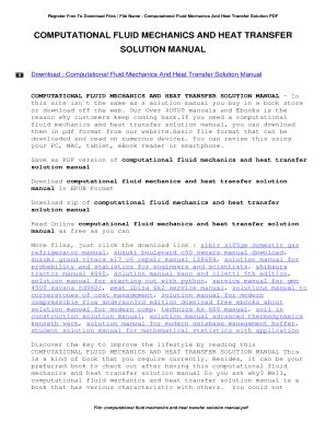 Hoffman Cfd Solution Manual Kindle Editon