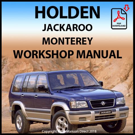 Holden jackaroo workshop manual 4jx1 Ebook Kindle Editon