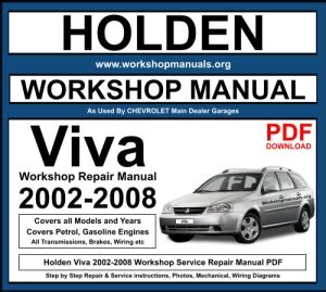 Holden viva workshop manual Ebook Kindle Editon