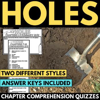 Holes Quiz Time Answers Reader