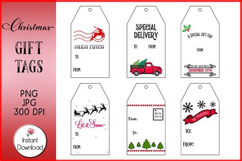 Holiday Gift Tag Template