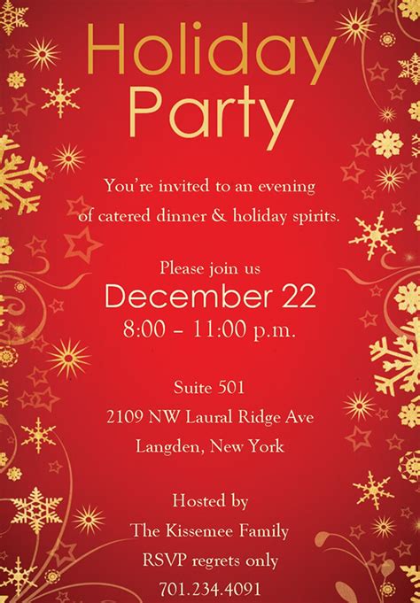 Holiday Invite Templates
