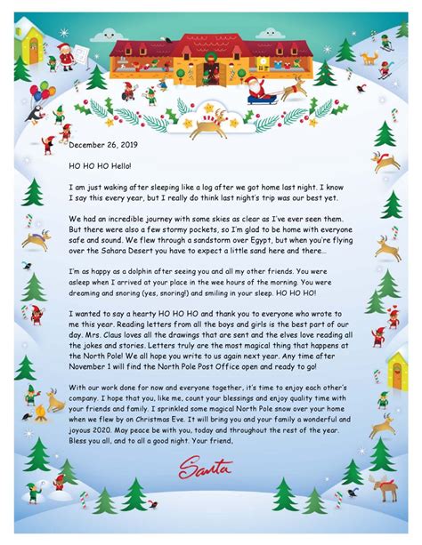 Holiday Letter Templates