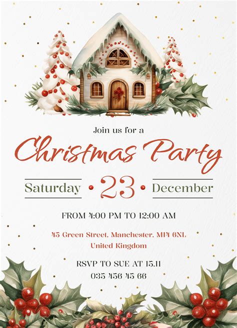 Holiday Party Invitation Templates