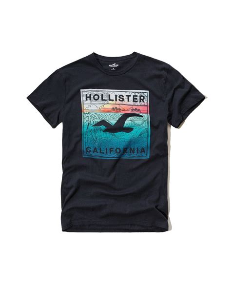 Hollister Graphic T-Shirt Mens: Elevate Your Style with Cool and Comfortable Basics