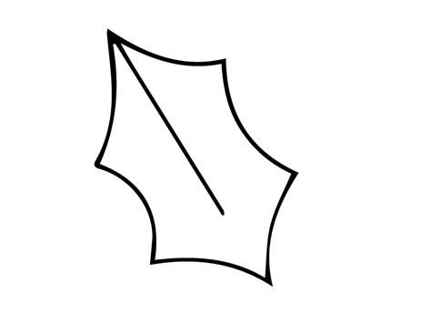 Holly Leaf Pattern Printable