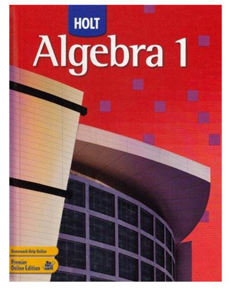 Holt Algebra 1 Online Textbook Answers Kindle Editon