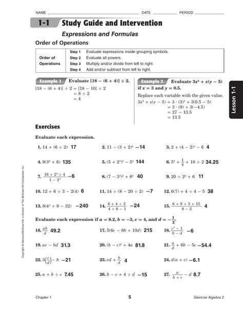 Holt Algebra 1 Study Guide Review Answer Reader