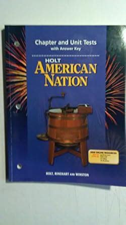 Holt American Nation Unit 3 Test Answers Epub