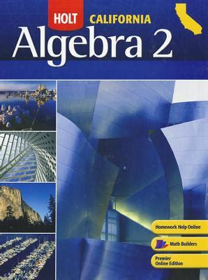 Holt Answers Algebra 2 Pg 565 California PDF