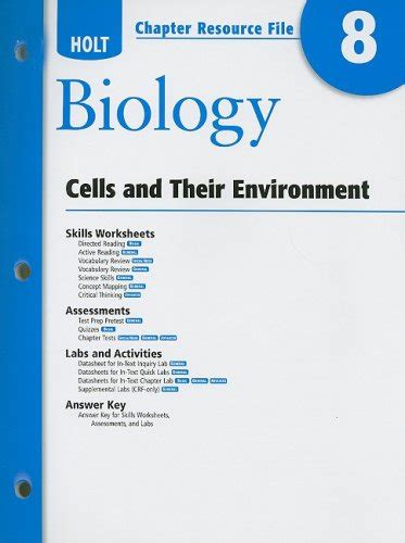 Holt Biology Cells Their Environment Answers Kindle Editon