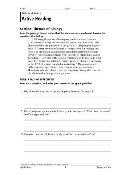 Holt Biology Directed Answer Key Epub