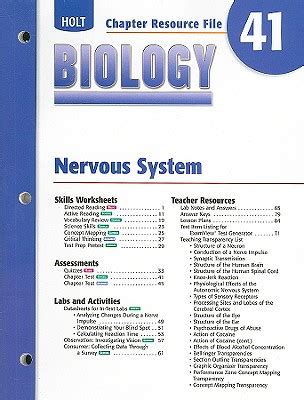 Holt Biology Directed Answers Nervous System Doc