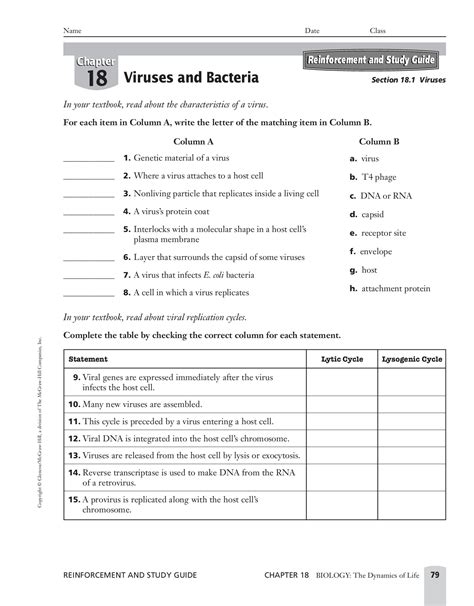 Holt Biology Directed Answers Viruses And Bacteria Doc