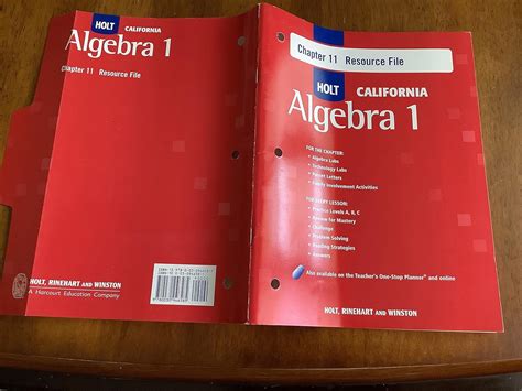 Holt California Algebra 1 Answers Key Teacherweb Epub