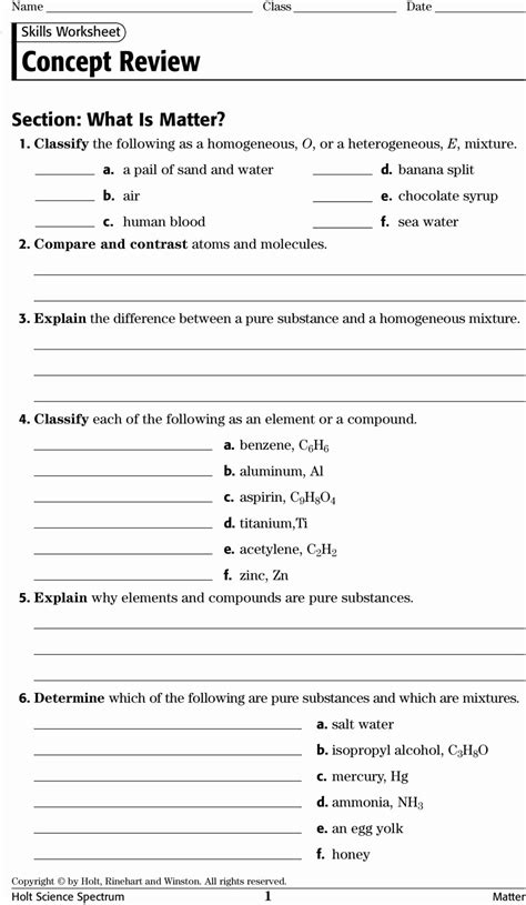 Holt Chemistry Concept Review Answer Key Kindle Editon