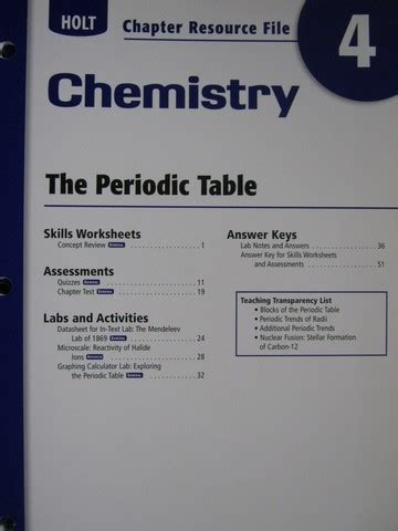 Holt Chemistry How Are Elements Organized Answers Reader