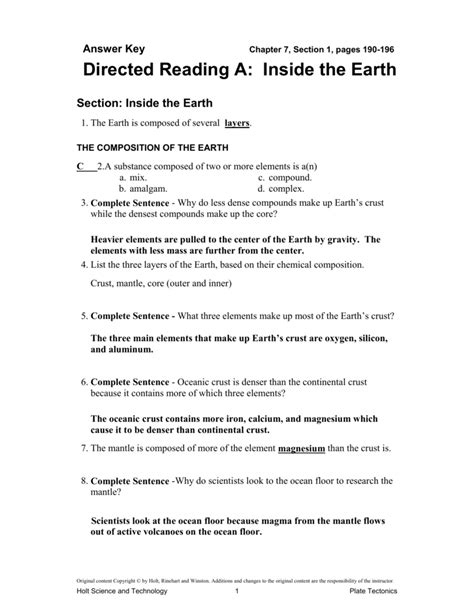 Holt Earth Science Answers Directed River Systems PDF