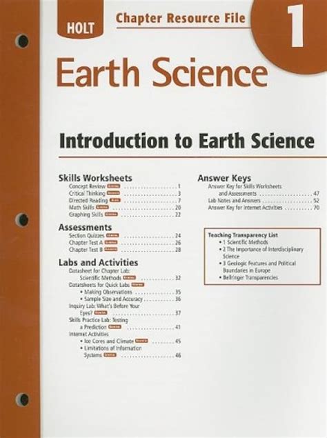 Holt Earth Science Directed Answers Ch 16 Kindle Editon