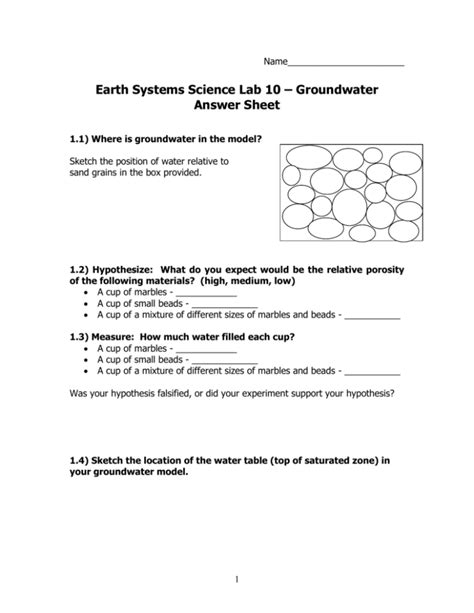 Holt Earth Science Ground Water Answer Key Doc