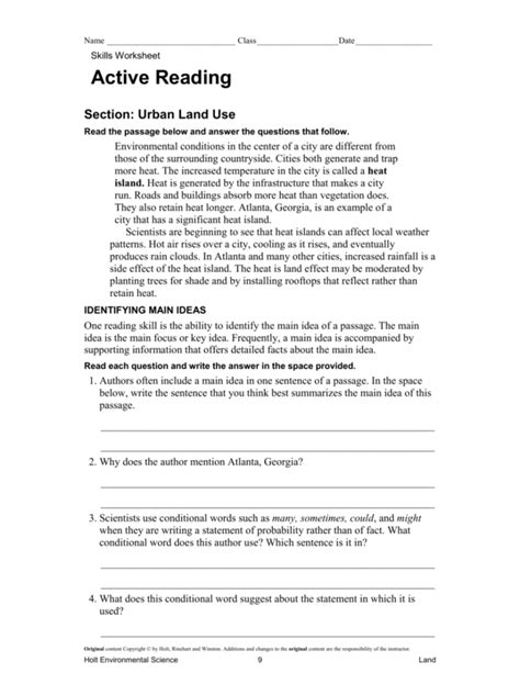 Holt Environmental Science Active Answer Key Kindle Editon