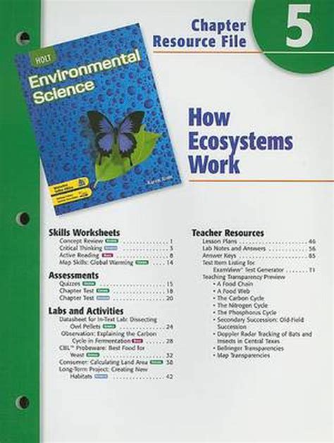Holt Environmental Science Answers How Ecosystems Work Epub
